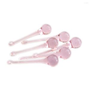 Lustre cristal 20x80mm 10 pcs/lot pendentif prisme goutte de pluie en verre rose pour pièces suspendues