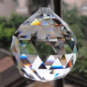 Chandelier Crystal 2 pièces 35mm clair Longan cristaux prisme Suncatcher pour fenêtres décoration pendentif pièces maison mariage décor accessoires ZZ