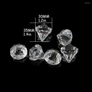 Lustre Cristal 35 pcs/Lot Acrylique Diamant Presse-papiers 35 30mm Prismes Feng Shui Décorations De Mariage