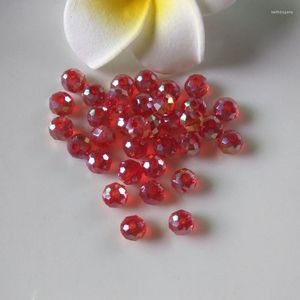 Lustre en cristal fait à la main, matériel de perles plates de 6mm éparpillées, garnitures de perles creuses interchangeables pour vêtements