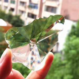 Araña de cristal (anillos gratis) 50 unids/lote 50mm piezas transparentes con forma del árbol de Navidad atrapasoles prisma colgantes Decoración