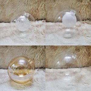 Lustre en cristal G9, abat-jour sphérique en verre, haricot magique, accessoires de lampe à monter soi-même, coque transparente en ambre givré blanc lait