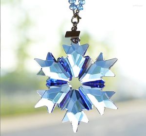 Lámpara de araña de cristal K9, colgante de copo de nieve, ventana, atrapasoles, Adornos de árbol de Navidad de cristal, colgante o decoración del coche A01