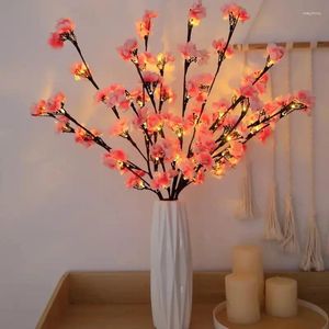Lustres 1pc fleur de pêche branche d'arbre lumière lumières florales maison jardin décor lampe à LED