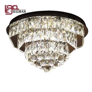 Lustres Encastré Moderne LED Lustre Lampe En Cristal Largeur 50cm Lustre Décoration De La Maison Luminaires