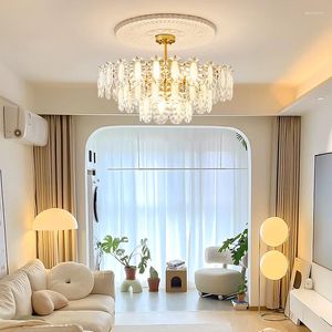 Candelabros LED nórdico, lámparas de techo de montaje semiempotrado, candelabro de lujo moderno para decoración del hogar, accesorio de iluminación