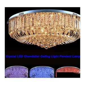 Lustres modernes k9 Crystal LED lustre plafonnier Light Pendant lampe Light 50 cm 60cm 80cm de gouttes Lumières