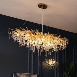 Chandeliers Modern Luxury LED Crystal Chandelier Lighting Decoration Villa Glossy Suitable For Living Room El Lobby RestaurantChandeliers