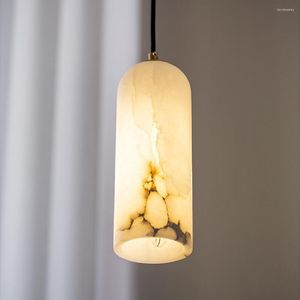 Lampadari Modern Marble LED Lampadario Sala da pranzo Light Fixtures AC110V 220V Hanging Lampada da comodino Bar Illuminazione