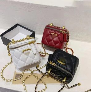 ChaneI, nueva cadena, bolso de cosméticos, bolsos cruzados, bolsos de hombro de Material PU, bolsos de hombro con decoración de borlas, bolsos pequeños con bandolera para mujer de 12*11*8cm