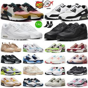 OG 90 90s Triple max Blanco Air Negro Cuero Maxs Crater Espuma Vela Mar Vidrio Hombres Zapatillas para correr Mujer Supernova Verde Zapatillas Uva Infrarrojos Real Rosa pálido marrón rojo