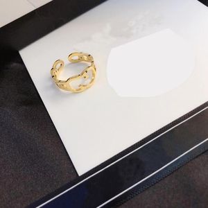 Channel Cclies 20 styles ne se fanent jamais, bagues plaquées or 18 carats, célèbre marque unisexe, lettre de styliste, bague en acier inoxydable incrustée de cristal, bijoux de mariage exquis Ac