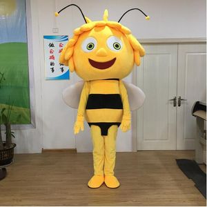 Costume de mascotte d'abeille Maya pour adulte, tenue de personnage de dessin animé, Costume d'exposition mondiale, grand magasin