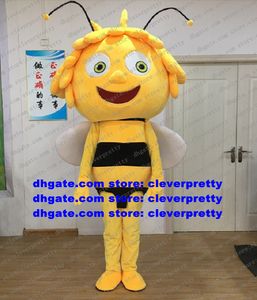 Costume de mascotte Maya Bee pour adultes, tenue de personnage de dessin animé, campagne Parents-enfants, scène professionnelle magique CX4011