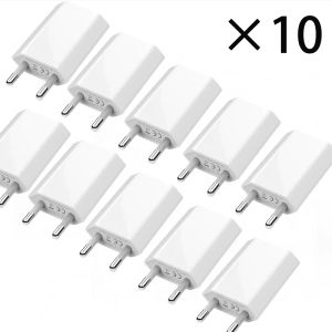 Chargers 10pcs / lot USB Charger 5V 1A AC Mur USB Adaptateur d'alimentation de voyage à domicile pour l'iPhone 5 5S 5C 6 6S 7 pour l'iPhone USB Charger EU Plug