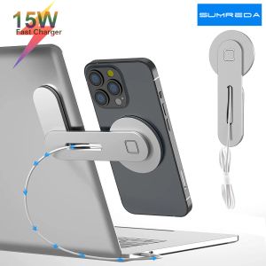 Chargers 15W MAGNETINE WIRESS CHARGER LAPTOPPORT TEPHILE STOND POUR IPhone 13 12 MINI PRO MAX MacSafe Charging Notebook Tablet Stand