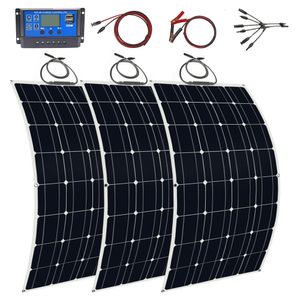 Kit de paneles solares de Chargers 300W Completo de 12 V monocrystalline 200W Alta eficiencia Ligero flexible 100W 230812