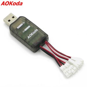 Chargers Aokoda CX405 4ch Micro USB Battery Chargeur pour 1s Lipo LIHV Batterie haute qualité pour l'hélicoptère RC