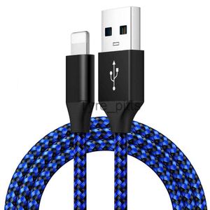 Chargeurs/câbles 2.4A charge rapide Usb 10ft 2 mètres 3m câble charge rapide nylon tressé câble USB pour iphone 13 x0804