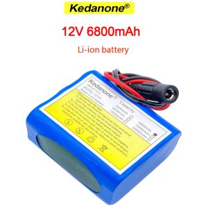 Chargers Kedanone 12V 6800mAh Liion Batteries rechargeables avec BMS Lithium Battery Packs Protection Board pour surveillance + Chargeur 12,6V