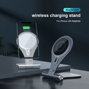 Chargers Nillkin Magnetic Wireless Charger pour iPhone 13 Pro Max 15W Chargeur rapide Magstand Wireless Charging Stand pour iPhone 12 Pro Max