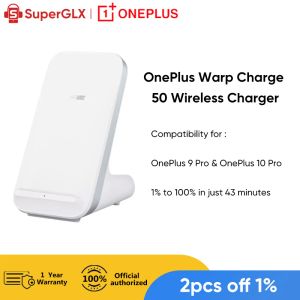 Chargers OnePlus Warp Charge 50 Chargeur sans fil US US Wireless Qicharging EPP 15W / 5W 50W Max pour OnePlus 9 Pro 10 Pro 10pro 5G Smartphone