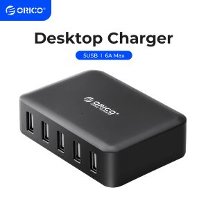 Chargers ORICO Multiport USB Charging Dock Docktop USB Charger Series pour iPhone Samsung Xiaomi Huawei Home Office Bureau Charger Station