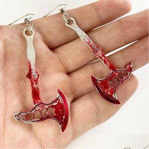 Charme 20pairs Halloween Horreur Bloodstain Ciseaux Axe Sharp Couteau Dangle Boucles d'oreilles pour femmes Mode Bijoux exagérés Bijoux Earri Dh8Tz