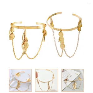 Bracelets de charme 2 pcs bracelet personnalisé bras brassard femmes manchette alliage brassard miss pour bras