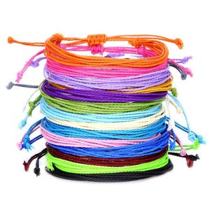 Braccialetti con ciondoli 2022 Bracciale con ciondoli regolabile impermeabile con colori misti per surfista spiaggia filo di corda amicizia consegna goccia Dhga Dhwbf