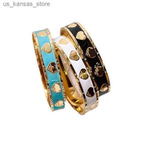 Bracelets de charme 3 bracelets en bracelets en émail amoureux