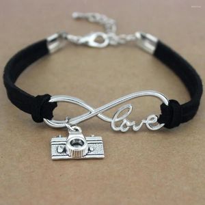 Bracelets de charme photo de caméra infinie femmes hommes unisex boy girl cadeau drop