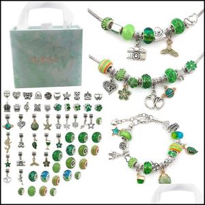 Bracelets de charme Bracelet Kit de fabrication Kit Supplies Perles créatives DIY CRISTAL MAIN MAIS