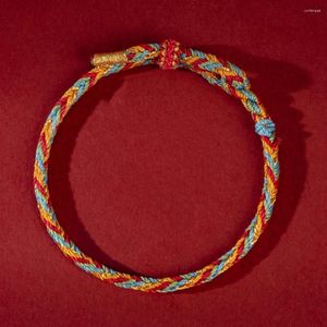 Bracelets porte-bonheur chaîne de chance chinoise pour femmes hommes bonne fortune ou bloc mal coloré tissé tressé Bracelet Distance amitié