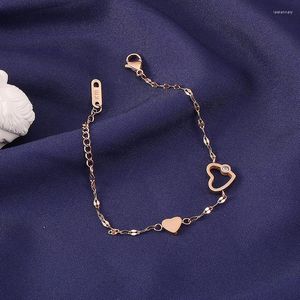 Braceletas Charmetas lindas Cadena de acero Cadena ajustable Mujeres de moda accesorios de joyería de mano inoxidable Femme