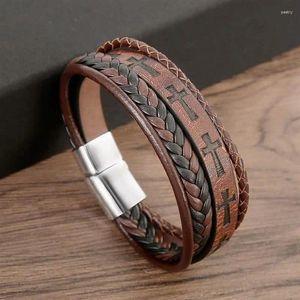 Bracelets de charme bracelet en cuir à la mode pour hommes