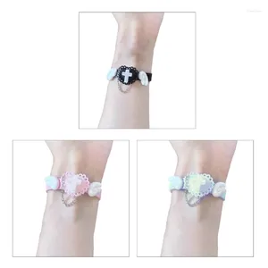 Bracelets de charme Atteindre rapidement la mode Y2K Heart Wing Bijoux Cuirs pour femmes et filles