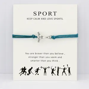 Bracelets de charme Card de hockey sur gaz