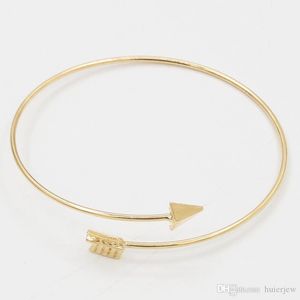 Charm-Armbänder Gold Silber Pfeil Manschette Armreif für Frauen edler Schmuck Großhandel Armbänder Armreifen