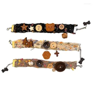 Bracelets porte-bonheur chaîne tissée à la main bouton pour animaux de compagnie Bracelet en fil de laine bijoux pour femmes livraison directe