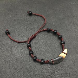 Bracelets de charme Bracelet tressé Hommes et ethniques Male Love Punk Pike Pite-bracelet Accessoires