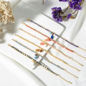 Bracelets de charme Kelitch Carrés géométriques Perle Femmes Bracelet À La Main Gland Multi Couleur Bracelet Mode Bijoux Accessoires En Gros