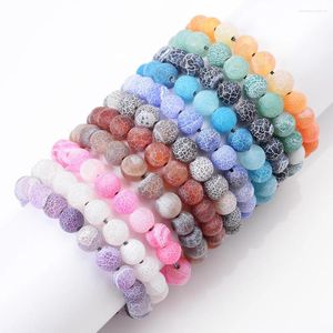 Pulseras de encanto Natural Weather Agates Beads Pulsera Reiki Yoga Curación Buena Suerte Piedra para hombres Mujeres Joyería de moda Regalos