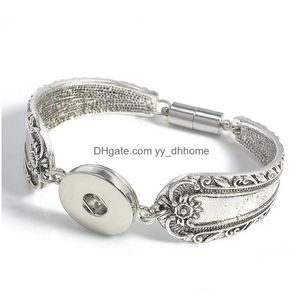Bracelets de charme Noosa Snap Bouton Bracelets Fermoir Magnétique Morceaux Bracelet Fit 18Mm Interchangeable Bijoux Drop Livraison Dhav8