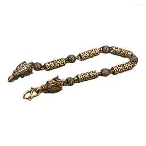 Bracelets de charme Bracelet Vintage Bracelet à la mode Dragon chinois pour hommes bijoux garçons rétro jeune