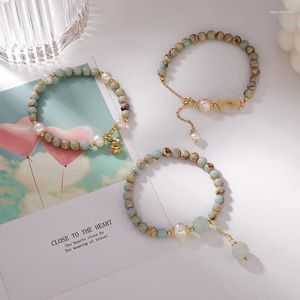 Bracelets de charme VSnow Style chinois Cercle Cristal Bourse Perle Bracelet Pour Femmes Filles Design Perlé Dangle Bijoux Accessoires