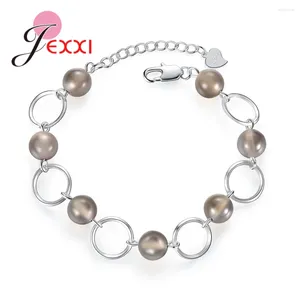 Bracelets de charme en gros marque 925 en argent Sterling pendentif perles Bracelet pour femmes belle fine enfants cadeau bijoux coréens