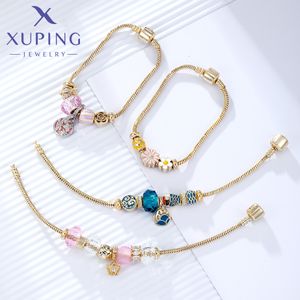 Bracelets porte-bonheur Xuping bijoux modèle mode Simple en acier inoxydable femmes main fête cadeau 230821