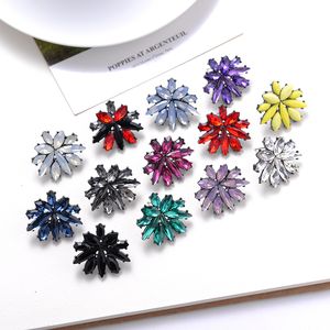 Charm Lubov Colorido CRISTAL STAR Star Pendientes de la moda de la moda Mujeres de piedra acrílica Piercing Christmas Gift For Girlfriend 230823