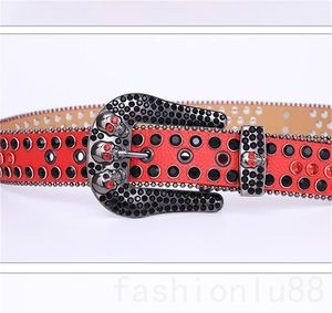 Encantadores cinturones de diseño Bb cinturón de lujo con cabeza de esqueleto para hombre con piedras preciosas y diamantes de imitación cinturones prácticos regalos para fiesta de cumpleaños cinturón atractivo para mujer YD024 C4
